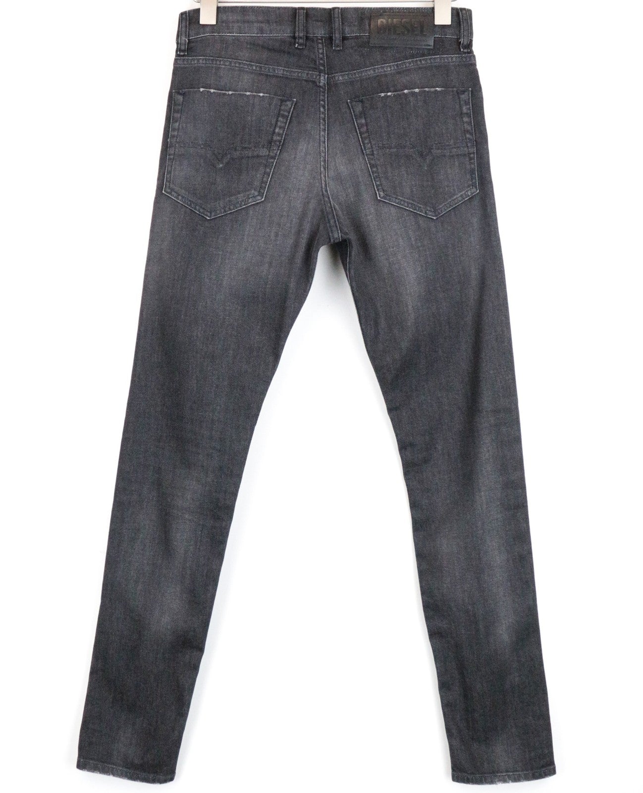 DIESEL Tepphar-X 082AS W28/L30 vyriški ploni, morkų kirpimo, skalbtos pilkos spalvos tamprūs džinsai 