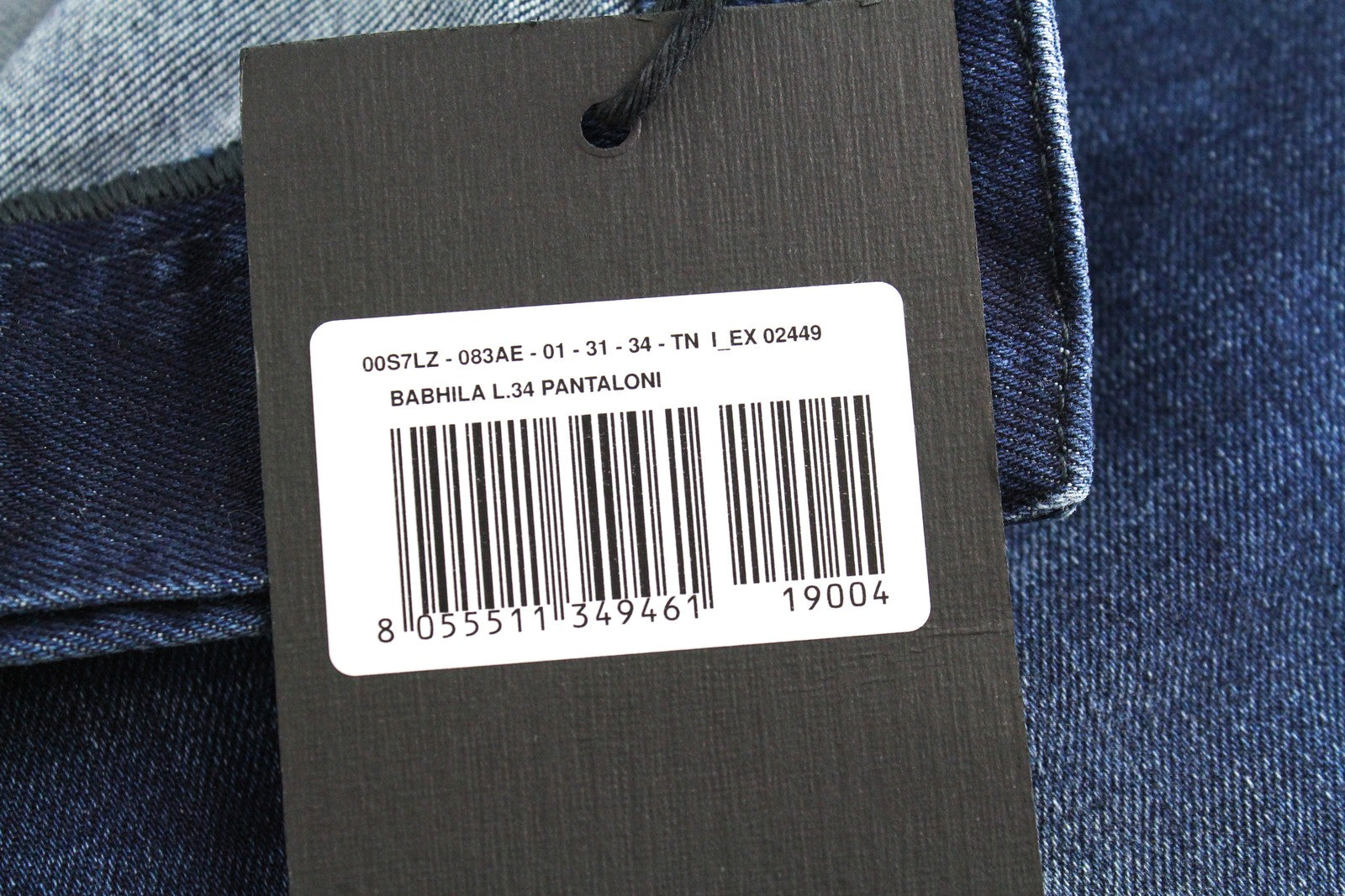 DIESEL Babhila 083AE moteriški tamsiai mėlyni aptempti džinsai W31/L34 