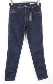 DIESEL Babhila 069CF moteriški W27/L34 mėlyni tamprūs, įprasti, ploni džinsai 