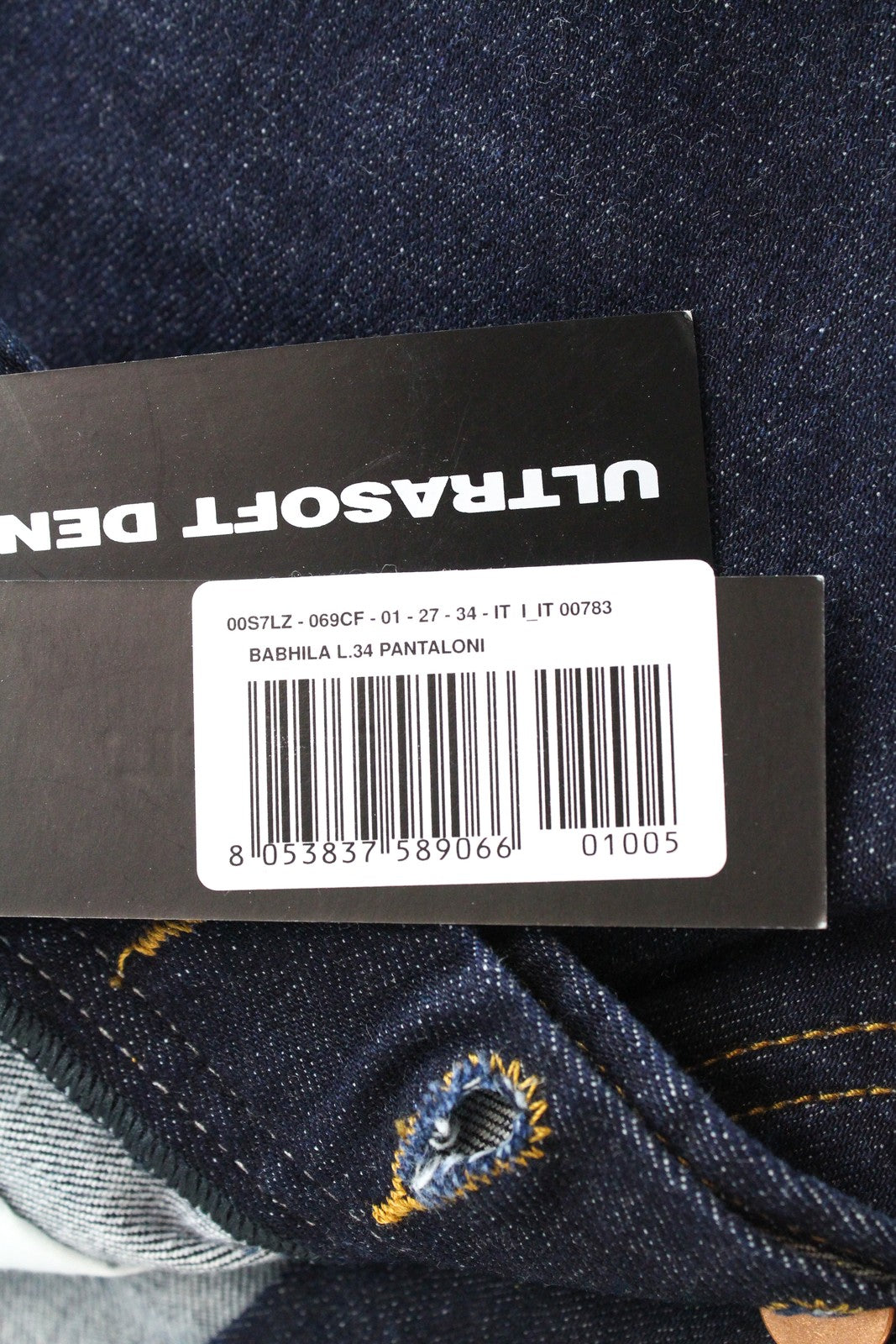 DIESEL Babhila 069CF moteriški W27/L34 mėlyni tamprūs, įprasti, ploni džinsai 
