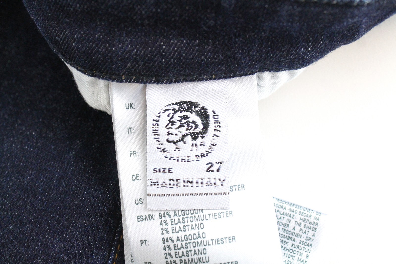 DIESEL Babhila 069CF moteriški W27/L34 mėlyni tamprūs, įprasti, ploni džinsai 