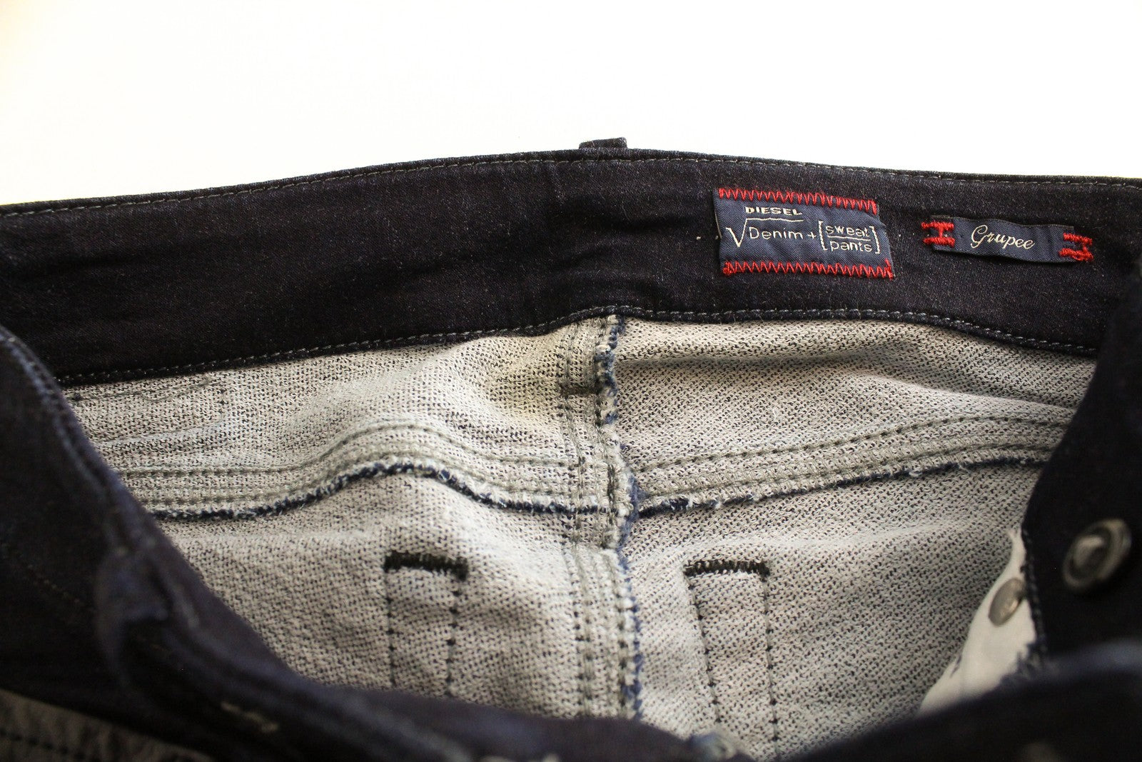 DIESEL Grupee-NE 0600V Women's W23 Jogg Slim Skinny Blue Jeans