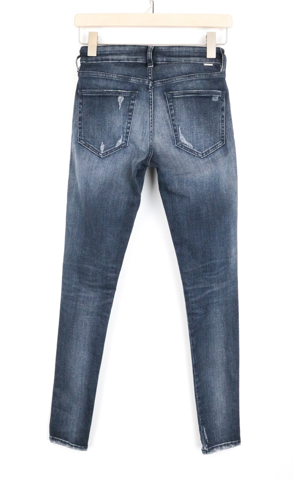 DIESEL Slandy 084ZD moteriški W27/L32 aptempti skalbti ploni tamprūs mėlyni džinsai 