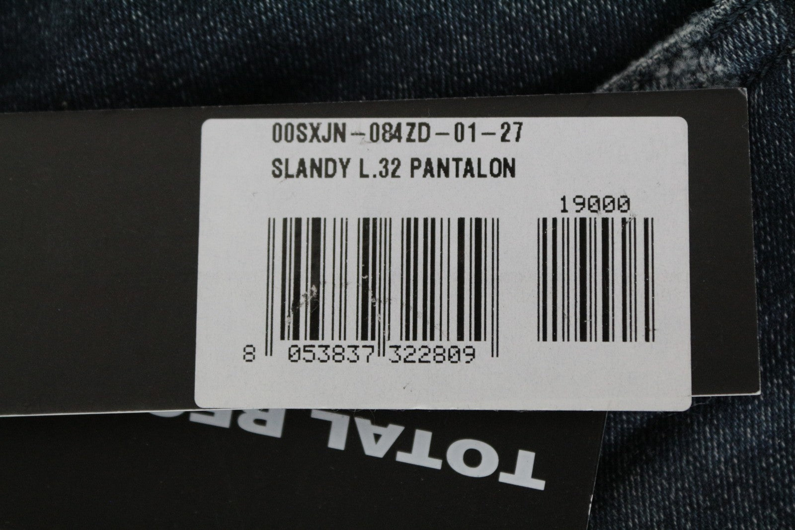 DIESEL Slandy 084ZD moteriški W27/L32 aptempti skalbti ploni tamprūs mėlyni džinsai 