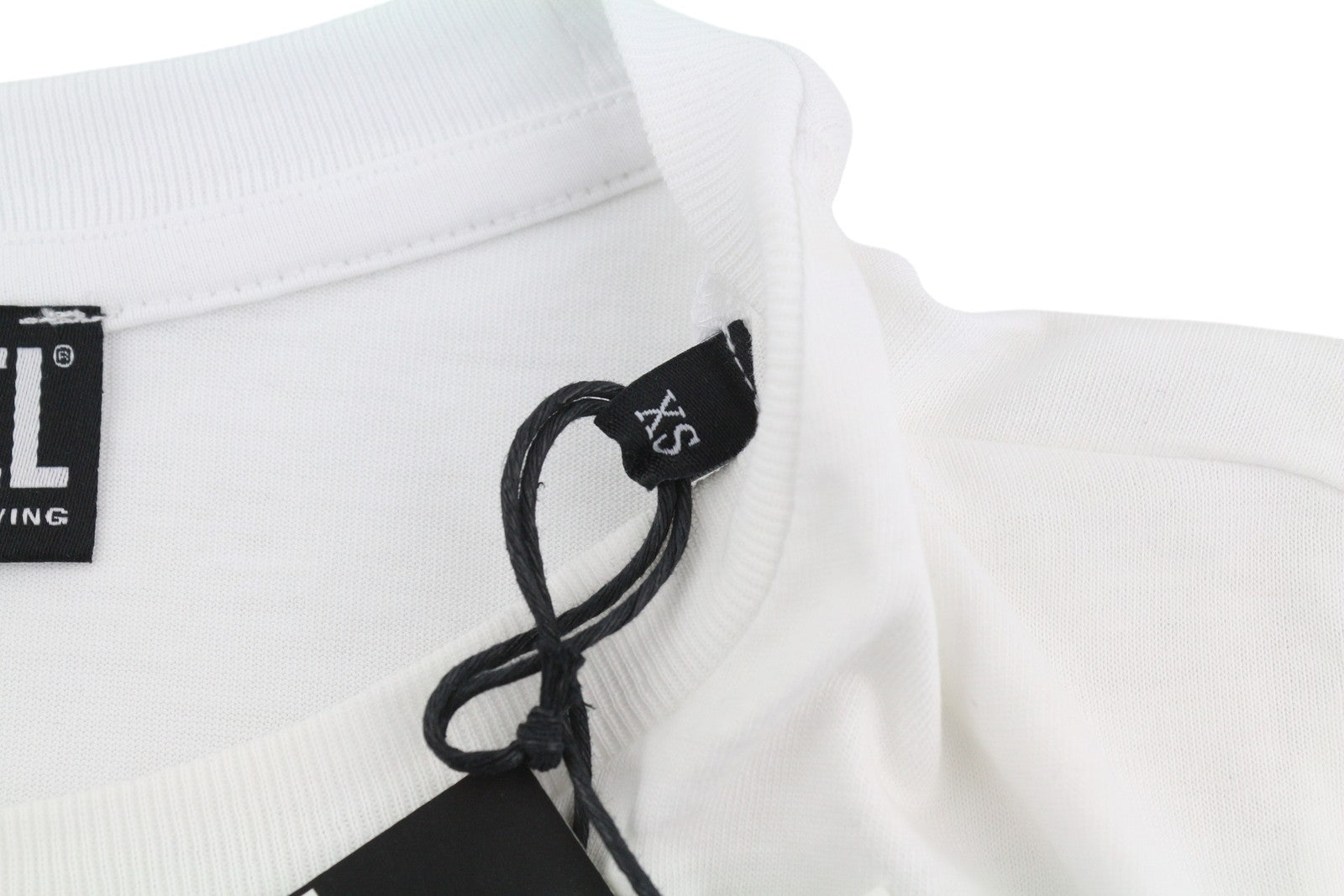 DIESEL T-Sily-B6 moteriški marškinėliai XS, balti, tamprios medvilnės, trumpomis rankovėmis 