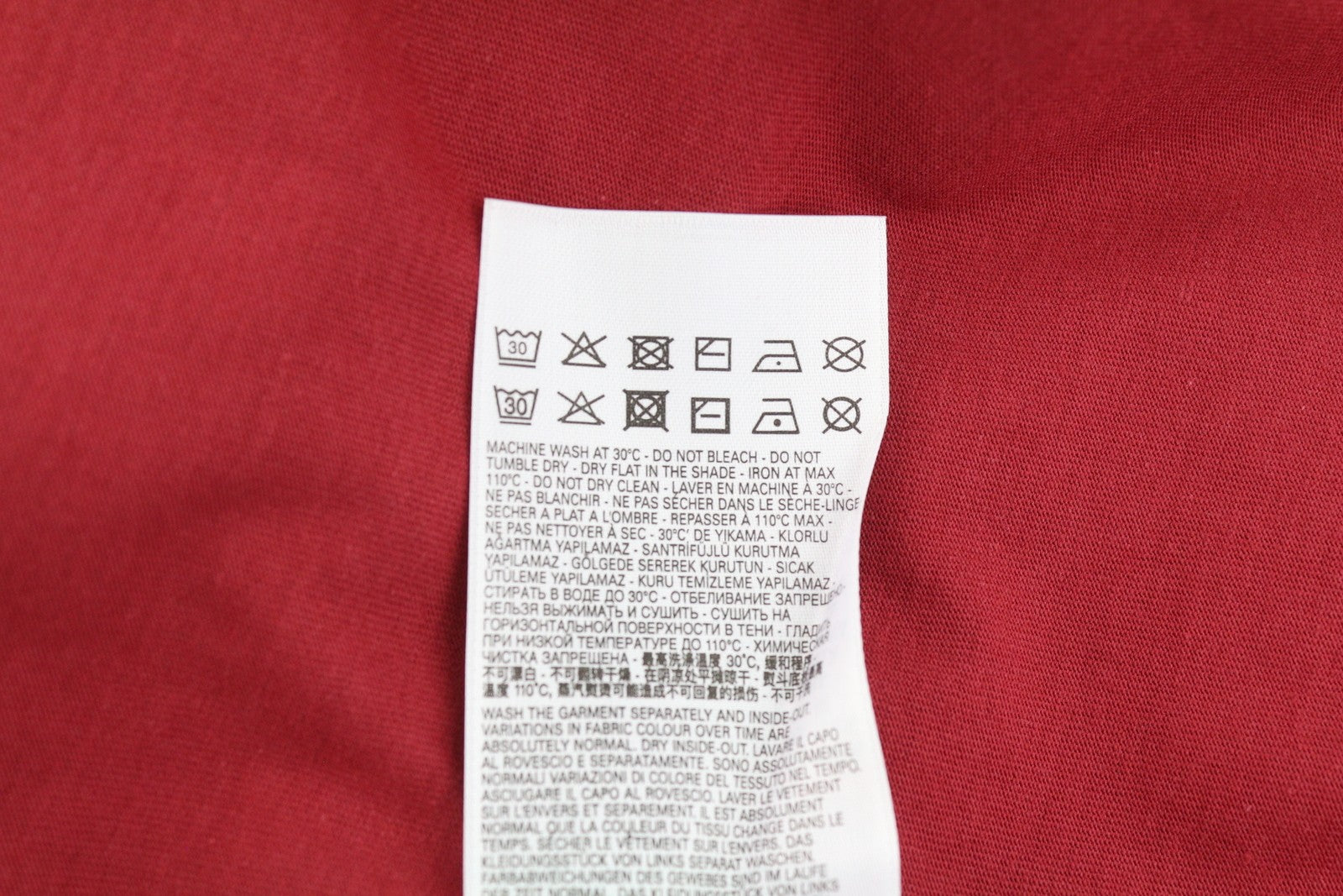 DIESEL T-Diegor-E12 Men T-Shirt M Red Tricot Stretch Crew Neck Short Sleeve