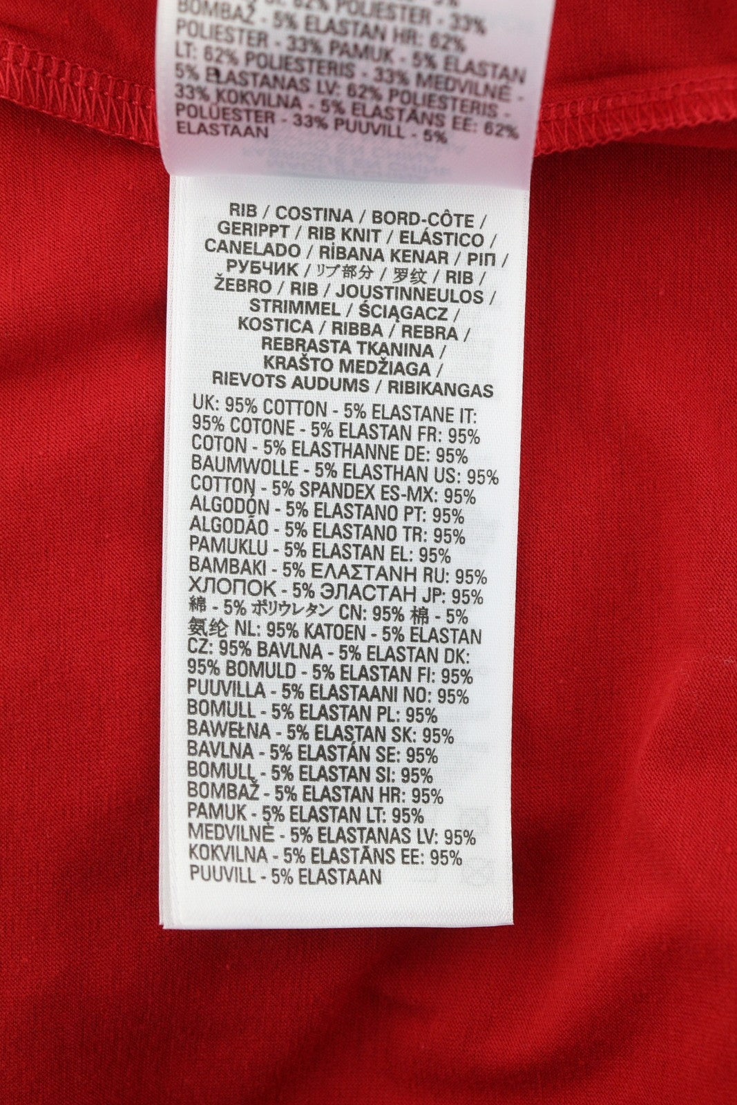 DIESEL Amtee-Freasty-HT04 Men T-Shirt M Red Tricot Logo Crew Neck Short Sleeve