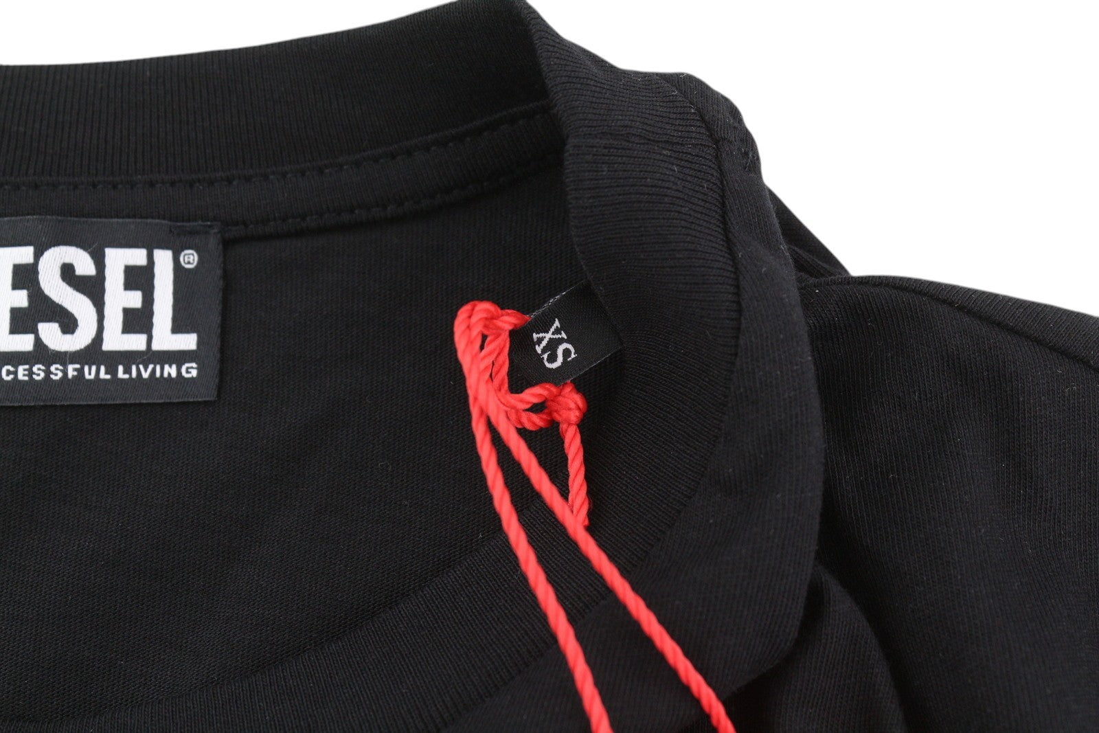 DIESEL D-Egor-New-Ita moteriška suknelė XS, juoda, trumpomis rankovėmis, trikotažinis, tamprus, laisvalaikio stiliaus. 