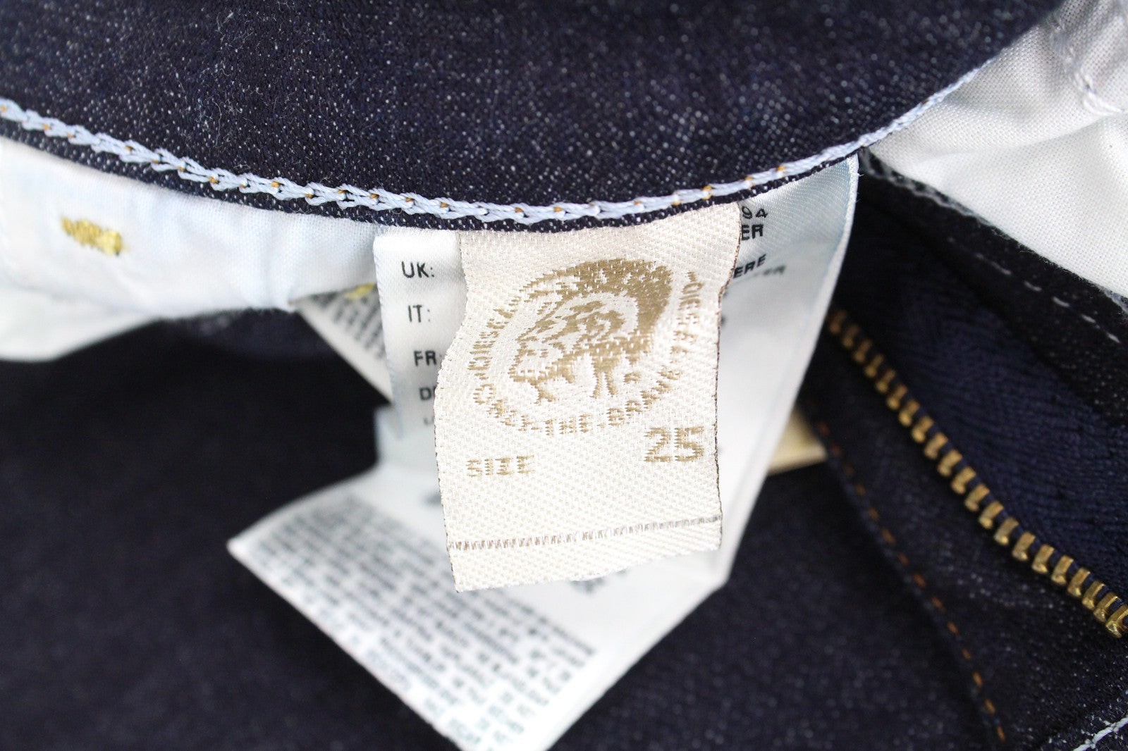 DIESEL Skinzee 0813C Women's Jeans W25/L32 Super Skinny Blue Stretch