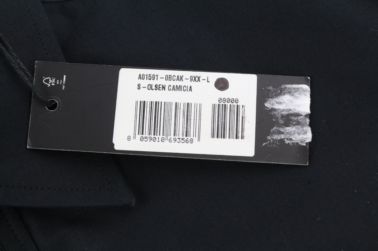 DIESEL S-Olsen vyriški marškinėliai L, juodi, paslėptomis sagomis, užlopytomis kišenėmis.