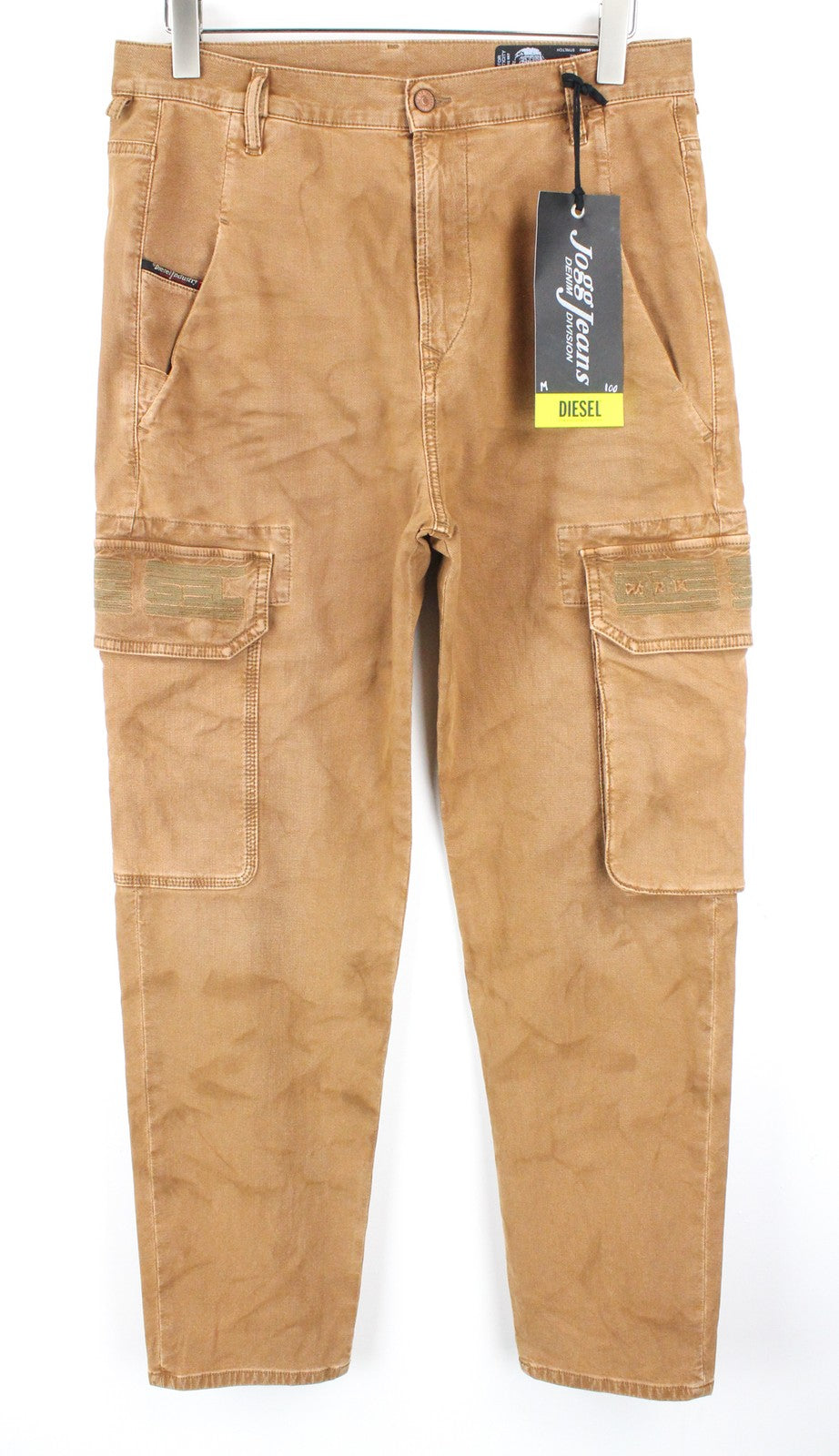 DIESEL D-Krett 069RJ Men's Jeans W32 Jogg Straight Brown Cotton Stretch