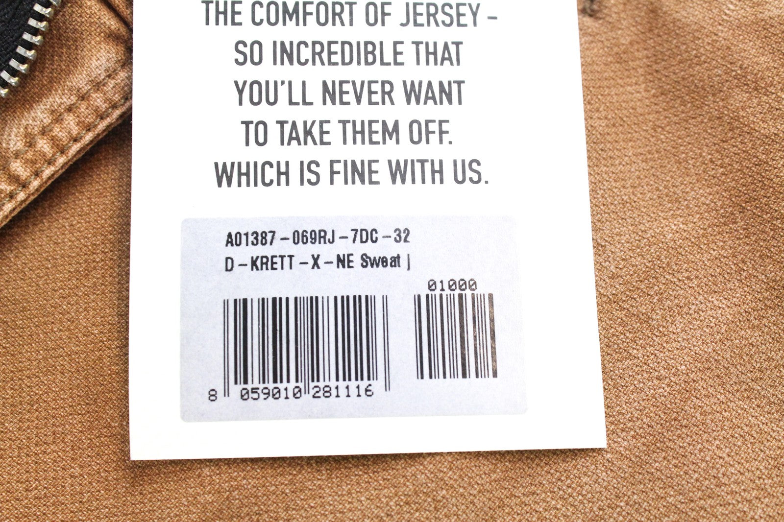 DIESEL D-Krett 069RJ Men's Jeans W32 Jogg Straight Brown Cotton Stretch