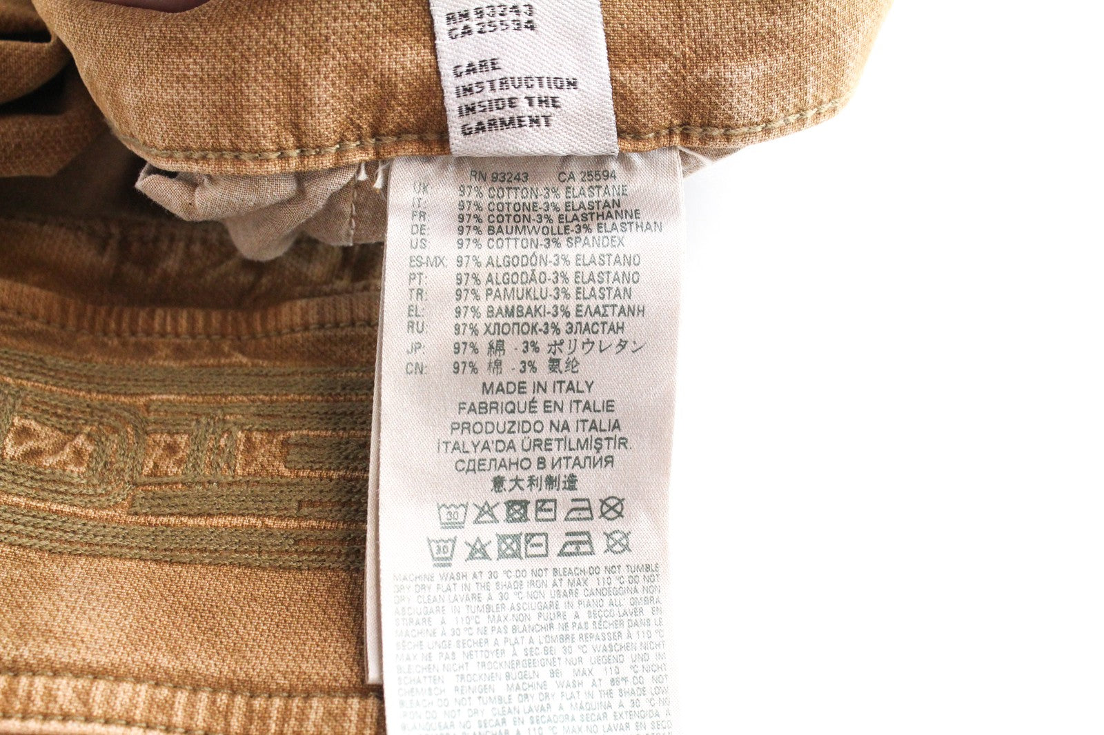 DIESEL D-Krett 069RJ Men's Jeans W32 Jogg Straight Brown Cotton Stretch