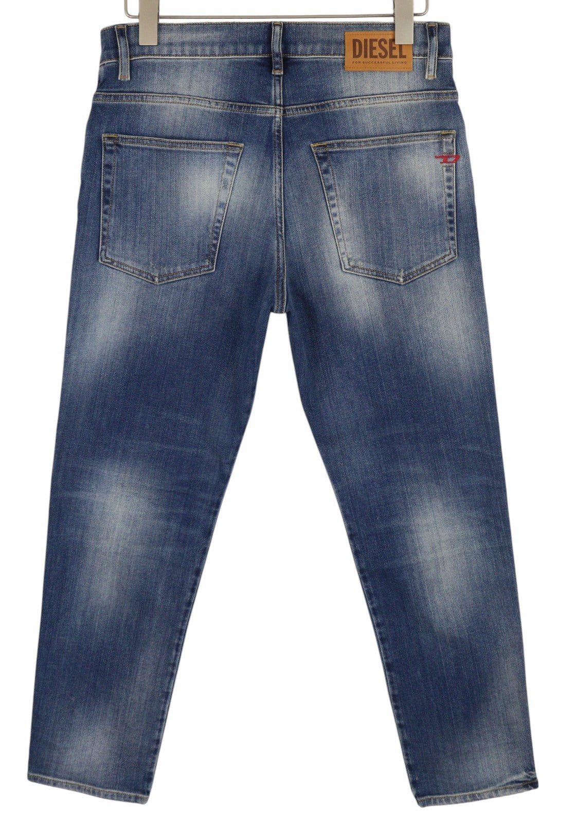 DIESEL D-Fining 009RS vyriški džinsai W31/L34 siaurėjančios kojos tamprės skalbtos mėlynos spalvos 