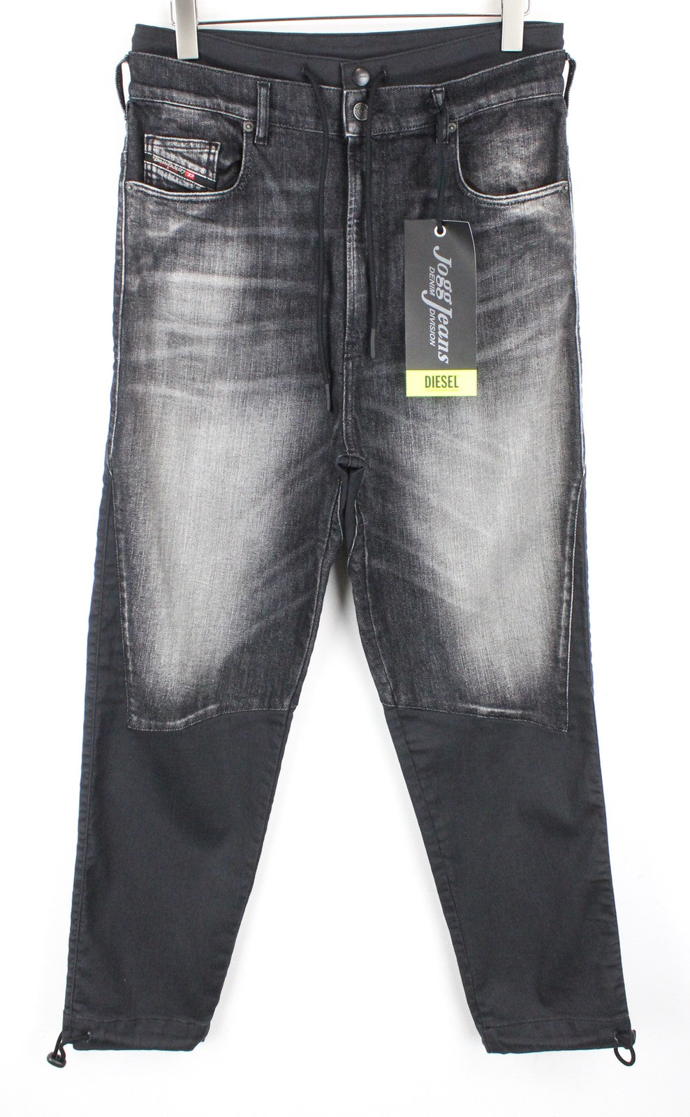 DIESEL D-Skint-RX-NE 069PC vyriški džinsai W32 Jogg Baggy pilki tamprūs medvilniniai džinsai 