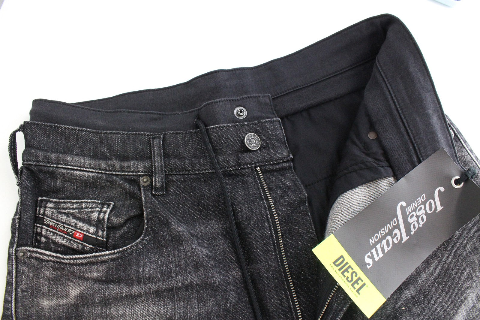 DIESEL D-Skint-RX-NE 069PC vyriški džinsai W32 Jogg Baggy pilki tamprūs medvilniniai džinsai 