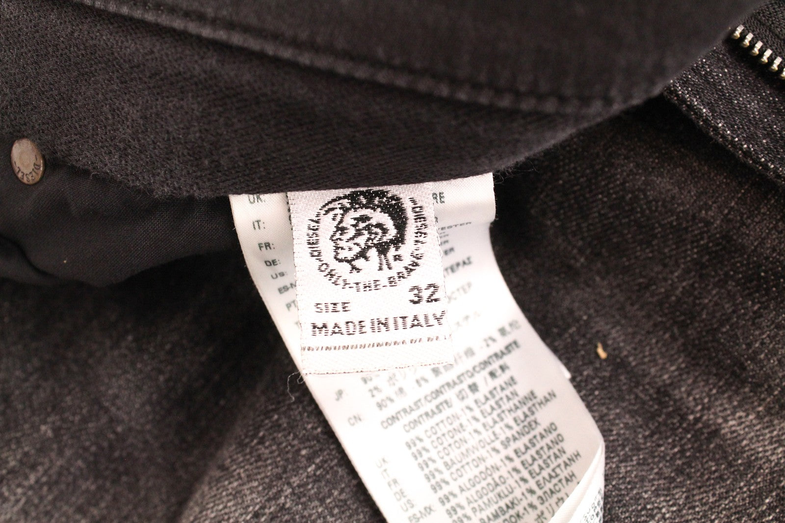 DIESEL D-Skint-RX-NE 069PC vyriški džinsai W32 Jogg Baggy pilki tamprūs medvilniniai džinsai 