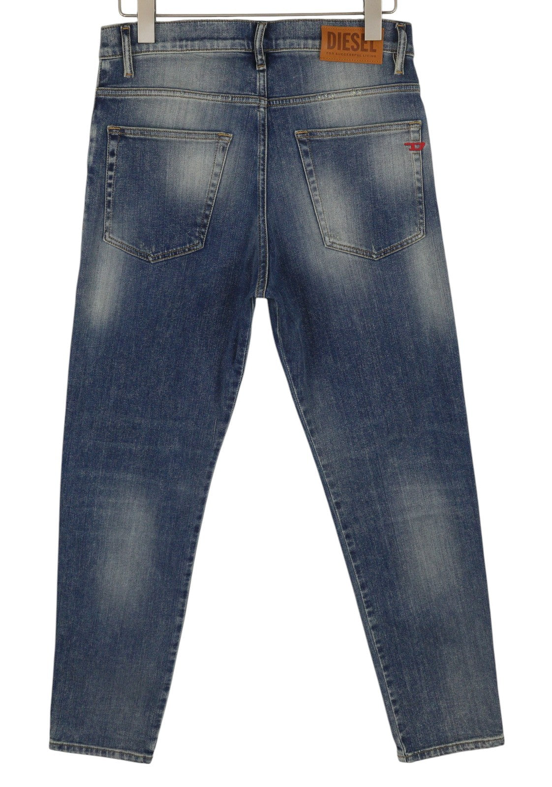 DIESEL D-Fining 009RS vyriški džinsai W30/L32 siaurėjančios kojos tamprės skalbtos mėlynos spalvos 