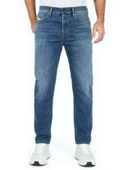 DIESEL D-Fining 09A80 vyriški džinsai W30/L32 siaurėjantys, tamprūs, skalbti, su sagomis 