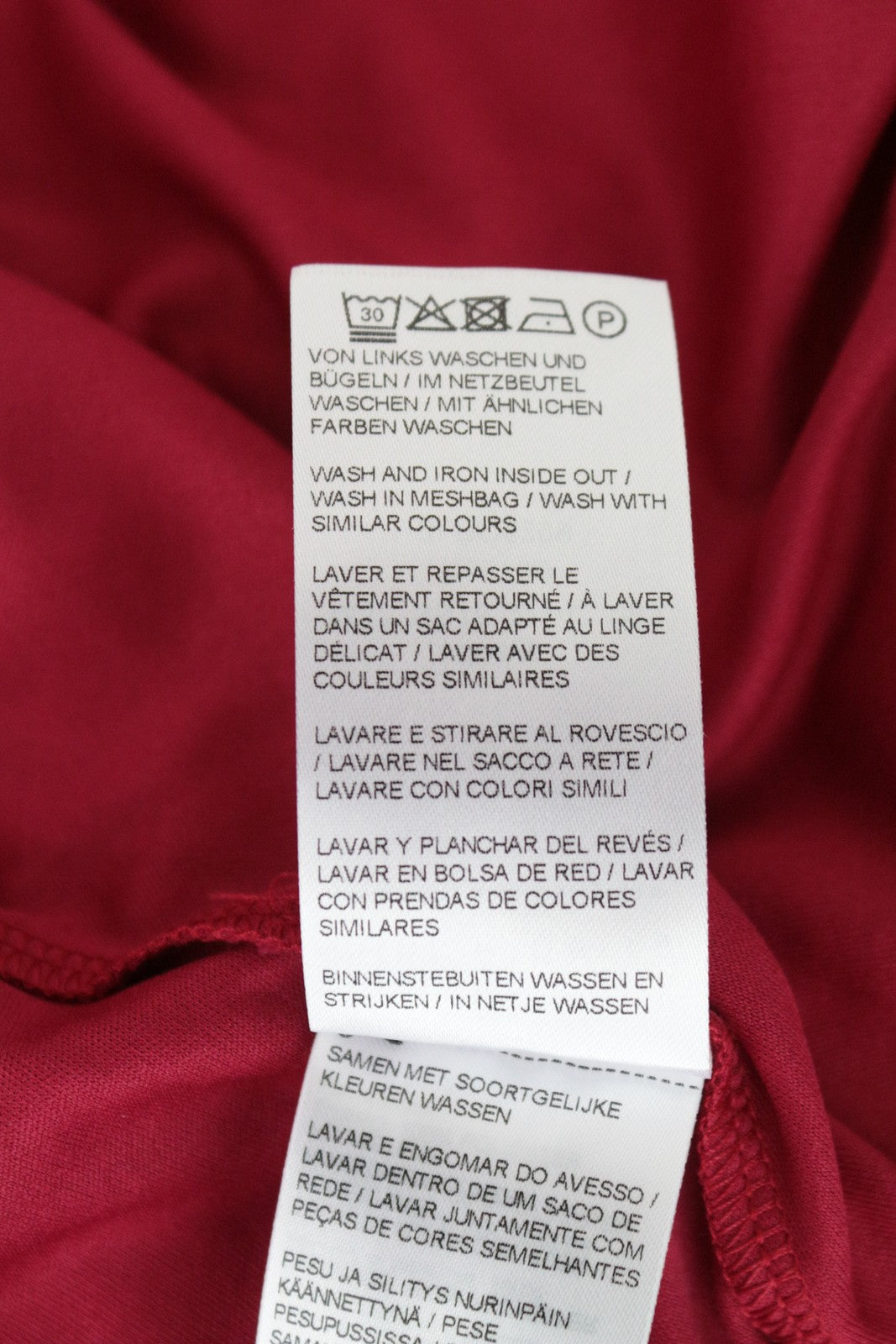 MINT &amp; BERRY moteriška suknelė UK8 raudona ilgomis rankovėmis, nėriniuota žemiau kelių, daugiasluoksnė 