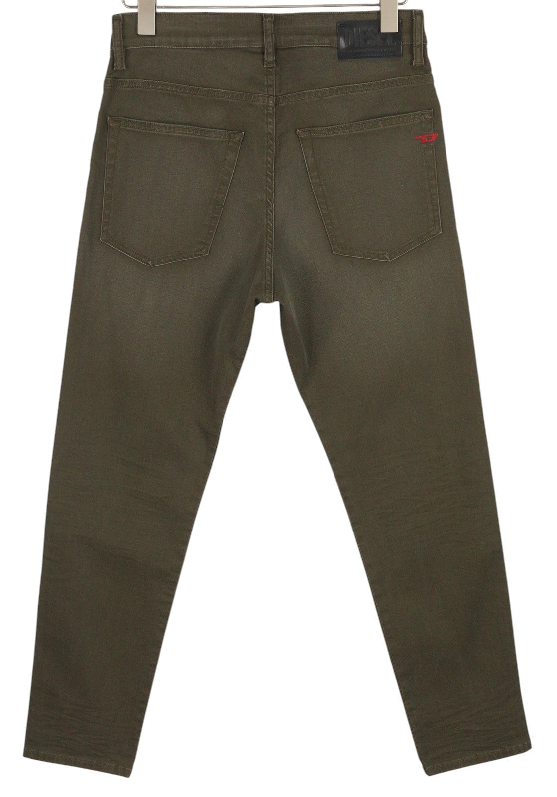 DIESEL D-Fining 0699P vyriški džinsai W30/L32 siaurėjantys tamprūs skalbti tamsiai rudi 