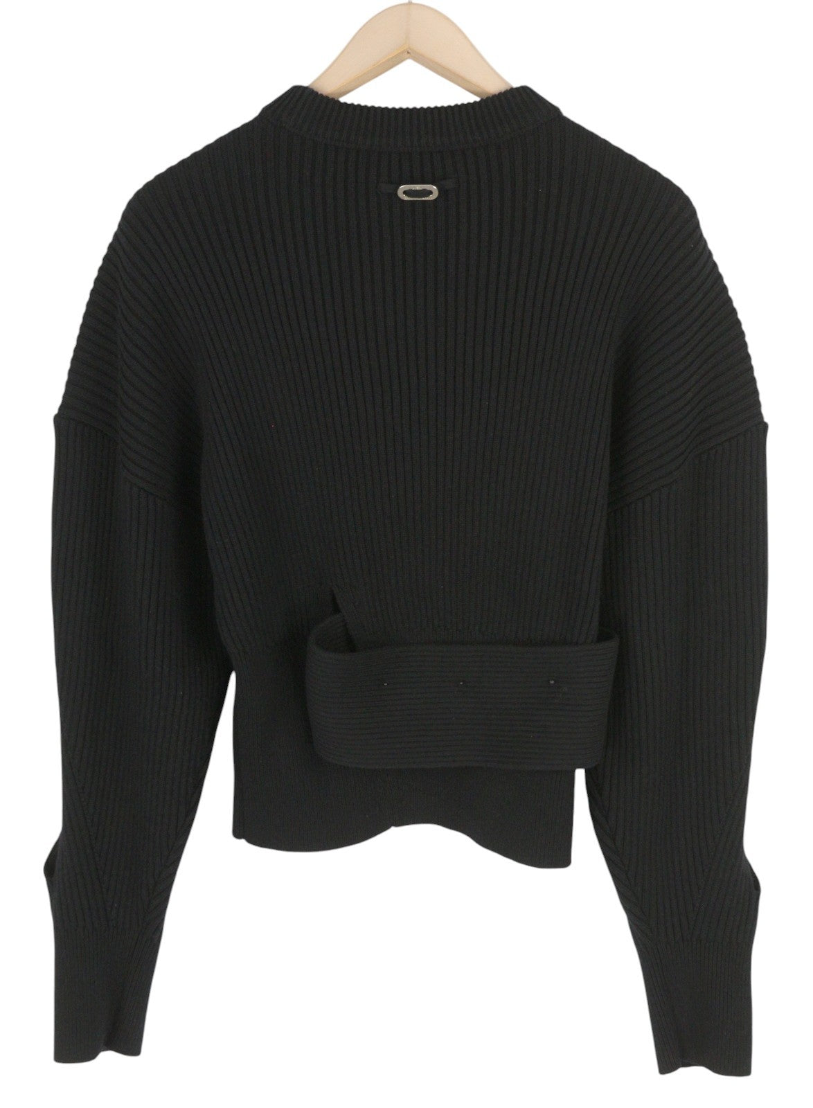 DIESEL M-Sylvania moteriškas megztinis S dydžio, juodas, vilnonis, megztas su diržu, iškirpte, rekomenduojama mažmeninė kaina – 195 € 