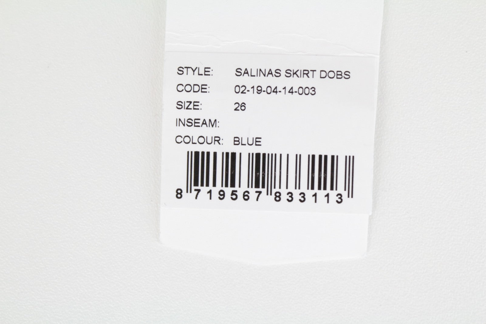 DENHAM Salinas Women's Skirt W26 Blue Stretch Denim Mini Short