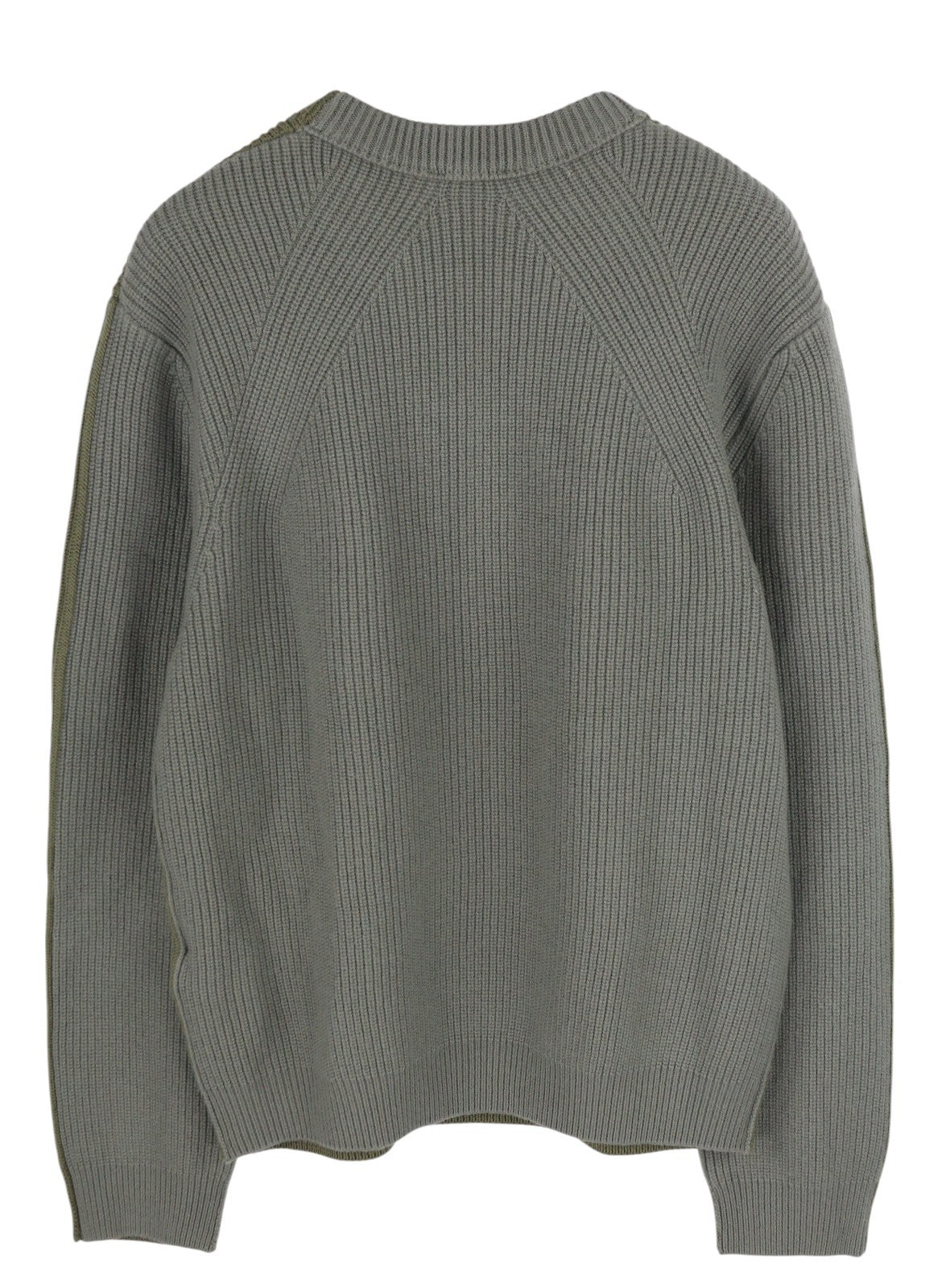 DIESEL K-Birmin vyriškas megztinis XL spalvos chaki spalvos apvalios kaklo iškirpte, megztas vilnonis tamprus audinys 