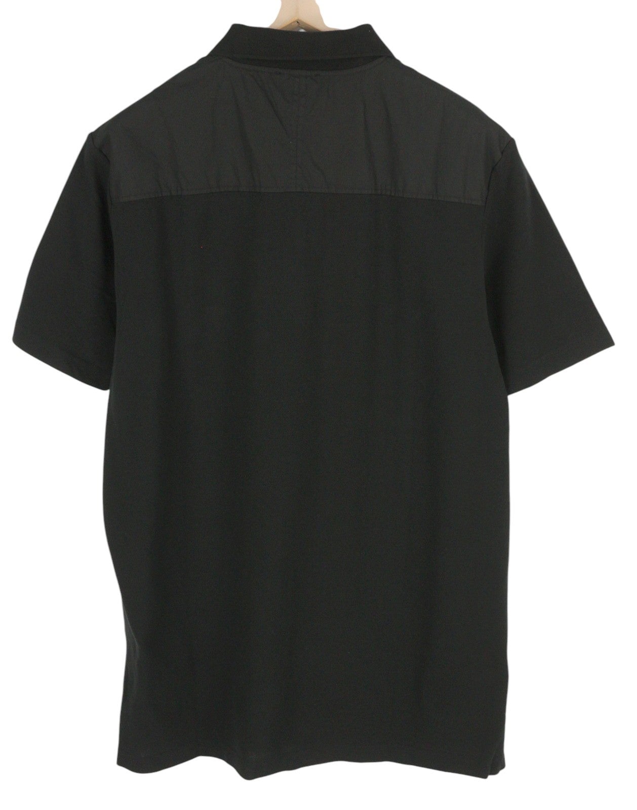 DIESEL T-Hydron Mens T-Shirt XL Black Short Sleeve Polo Neck Patch RRP€100