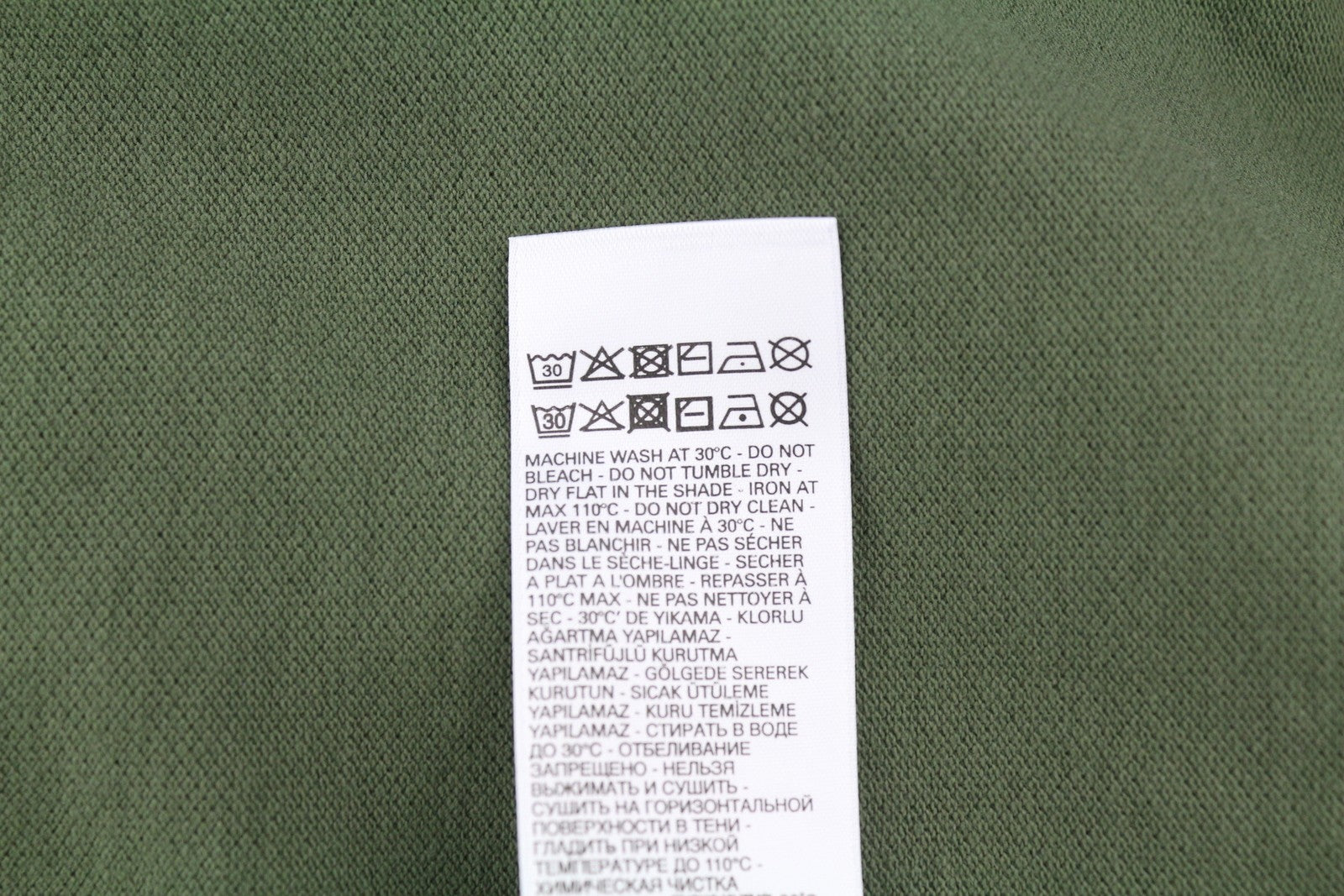 DIESEL T-Smith-B1 vyriški marškinėliai L dydžio, trumpomis rankovėmis, polo apykakle, chaki spalvos, žali 