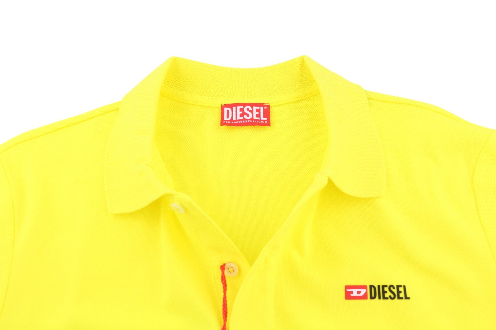 DIESEL T-Smith-Div vyriški marškinėliai trumpomis rankovėmis, 2XL dydžio, medvilniniai, geltoni 