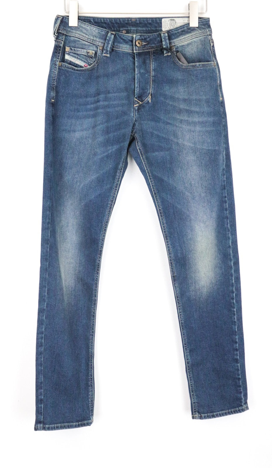 DIESEL Larkee-Beex 084BU Men's Jeans W28/L32 Regular Tapered Blue Washed