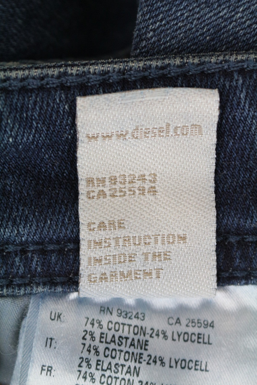 DIESEL Larkee-Beex 084BU Men's Jeans W28/L32 Regular Tapered Blue Washed