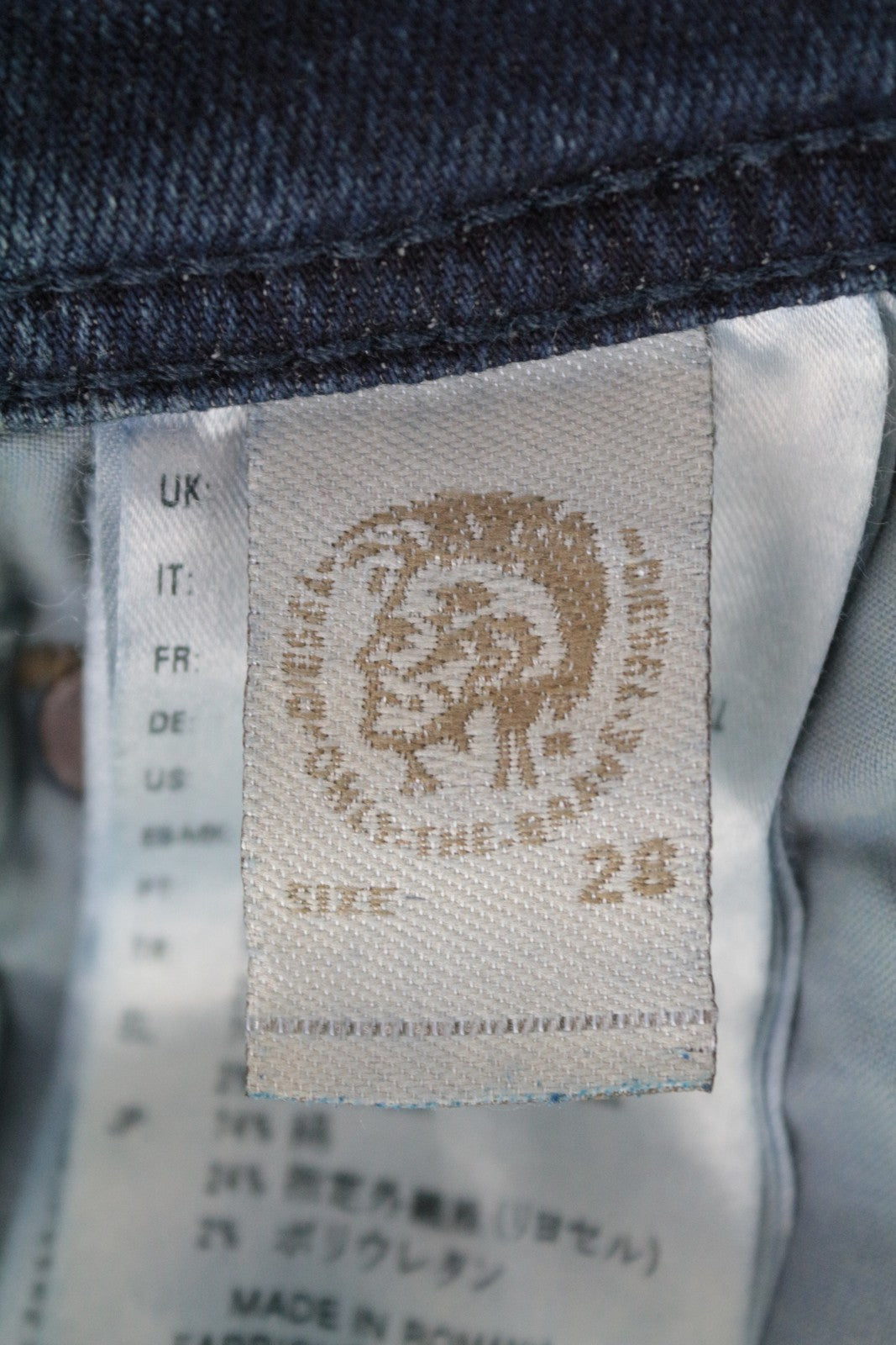 DIESEL Larkee-Beex 084BU Men's Jeans W28/L32 Regular Tapered Blue Washed