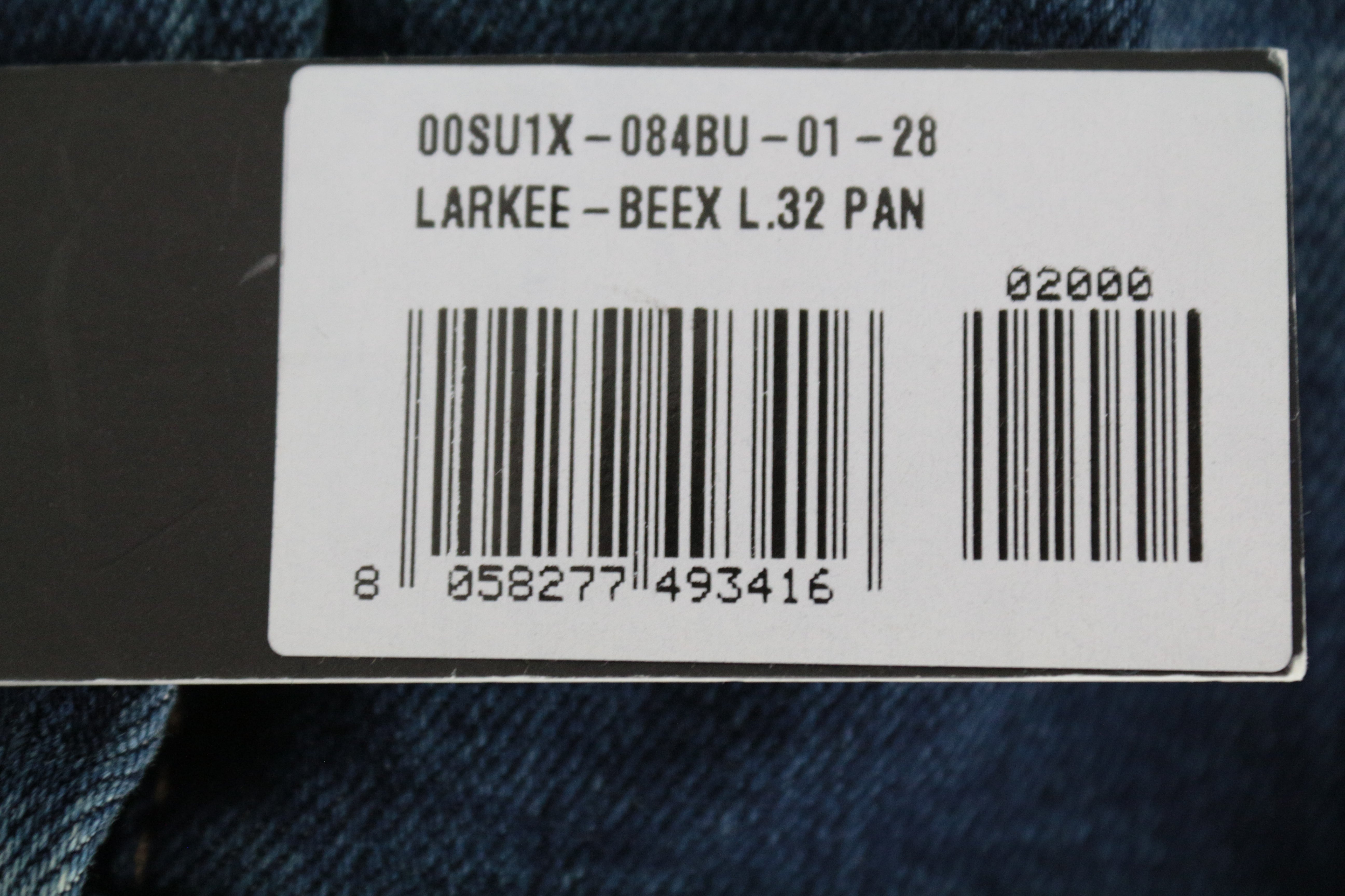 DIESEL Larkee-Beex 084BU Men's Jeans W28/L32 Regular Tapered Blue Cotton