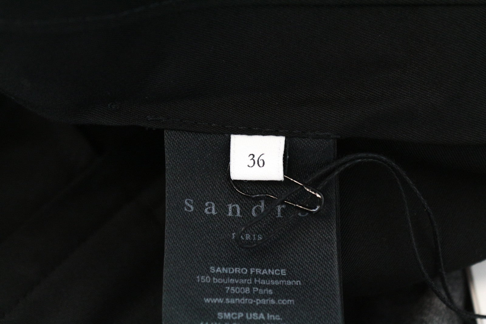 SANDRO vyriškos kelnės, 36 cm, pilkos, vilnonės, klostuotos priekyje, klasikinės, RRP 225 € 