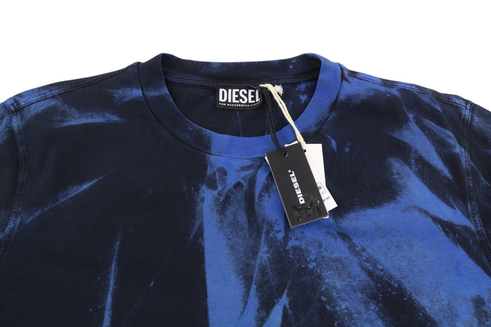 DIESEL T-Just-B84 vyriški marškinėliai S juodi trikotažiniai tamprios apvalios apykaklės marškinėliai RRP 150 € 