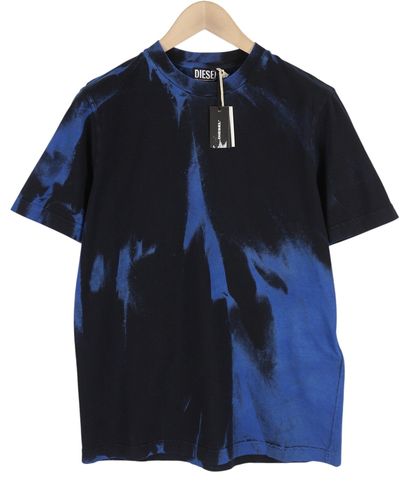 DIESEL T-Just-B84 vyriški marškinėliai S dydžio, juodi, trikotažiniai, tamprūs, apvalios apykaklės, rekomenduojama kaina – 150 € 