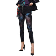 DIESEL Slandy-High-SX 069IY Women's W27/L32 Skinny Navy Red Washed