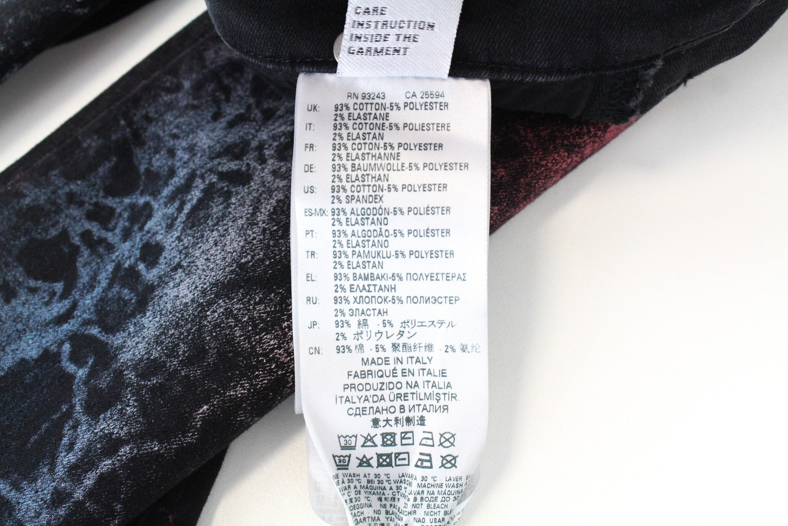 DIESEL Slandy-High-SX 069IY Women's W27/L32 Skinny Navy Red Washed