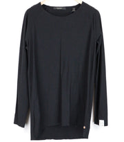 SCOTCH &amp; SODA Ams Couture vyriški marškinėliai M, juodi medvilniniai ilgo ilgio megztiniai 