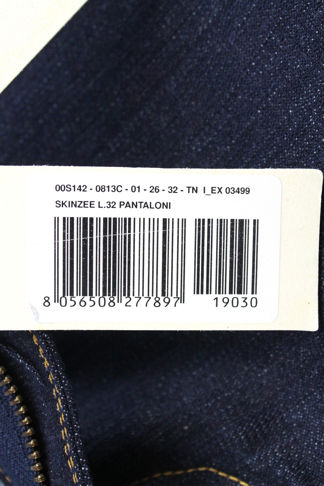 DIESEL Skinzee 0813C Women's Jeans W26/L32 Super Skinny Blue 5-Pocket Stretch