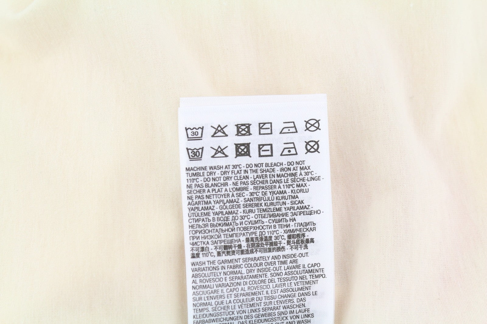 DIESEL Awtee-Raiseey-HT31 vyriški marškinėliai L dydžio, dramblio kaulo spalvos, 55DSL, trumpomis rankovėmis, trikotažiniai 