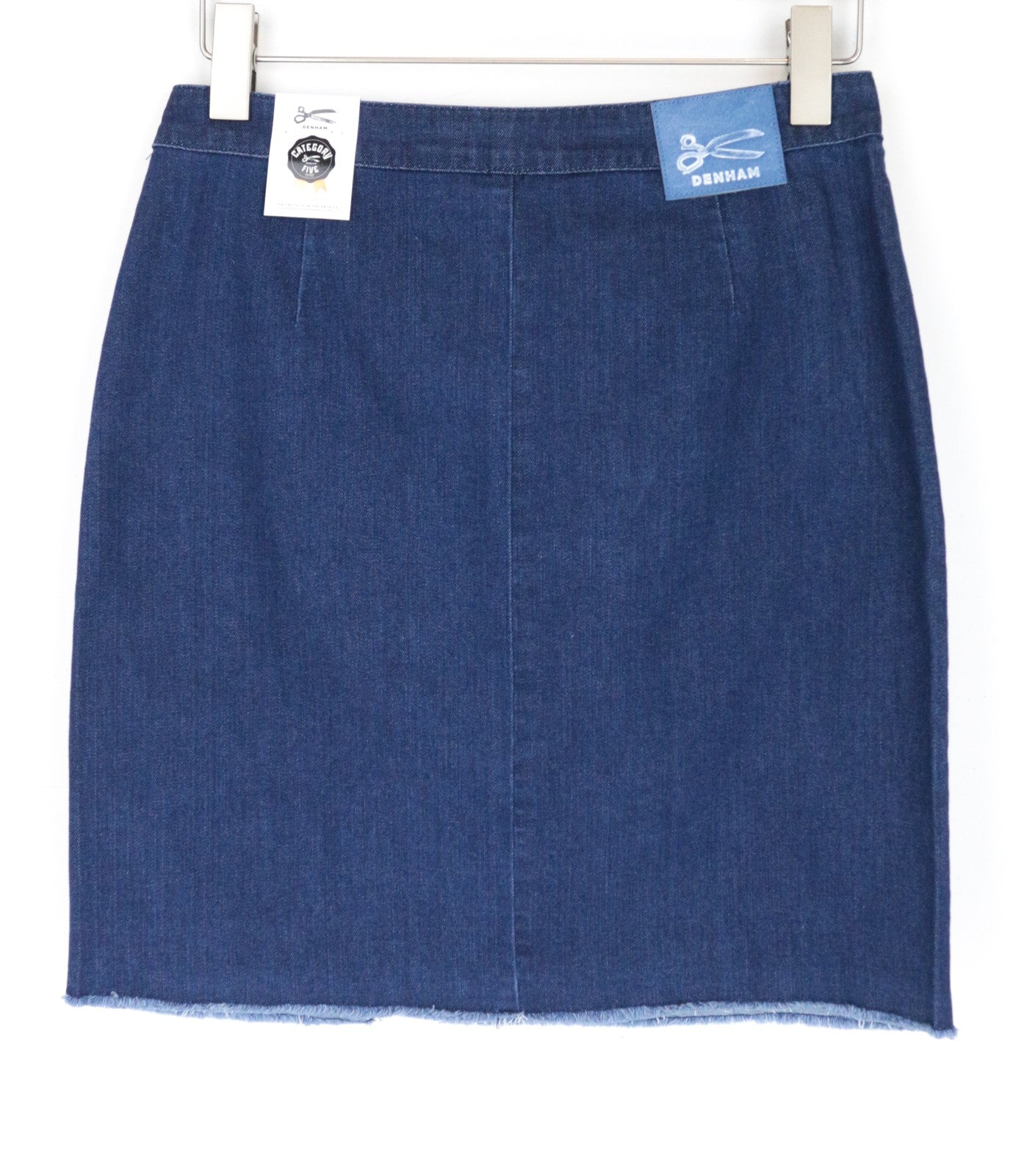 DENHAM Salinas Women's Skirt W27 Blue Stretch Denim Short