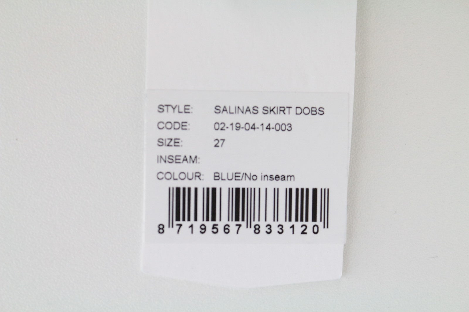 DENHAM Salinas Women's Skirt W27 Blue Stretch Denim Short