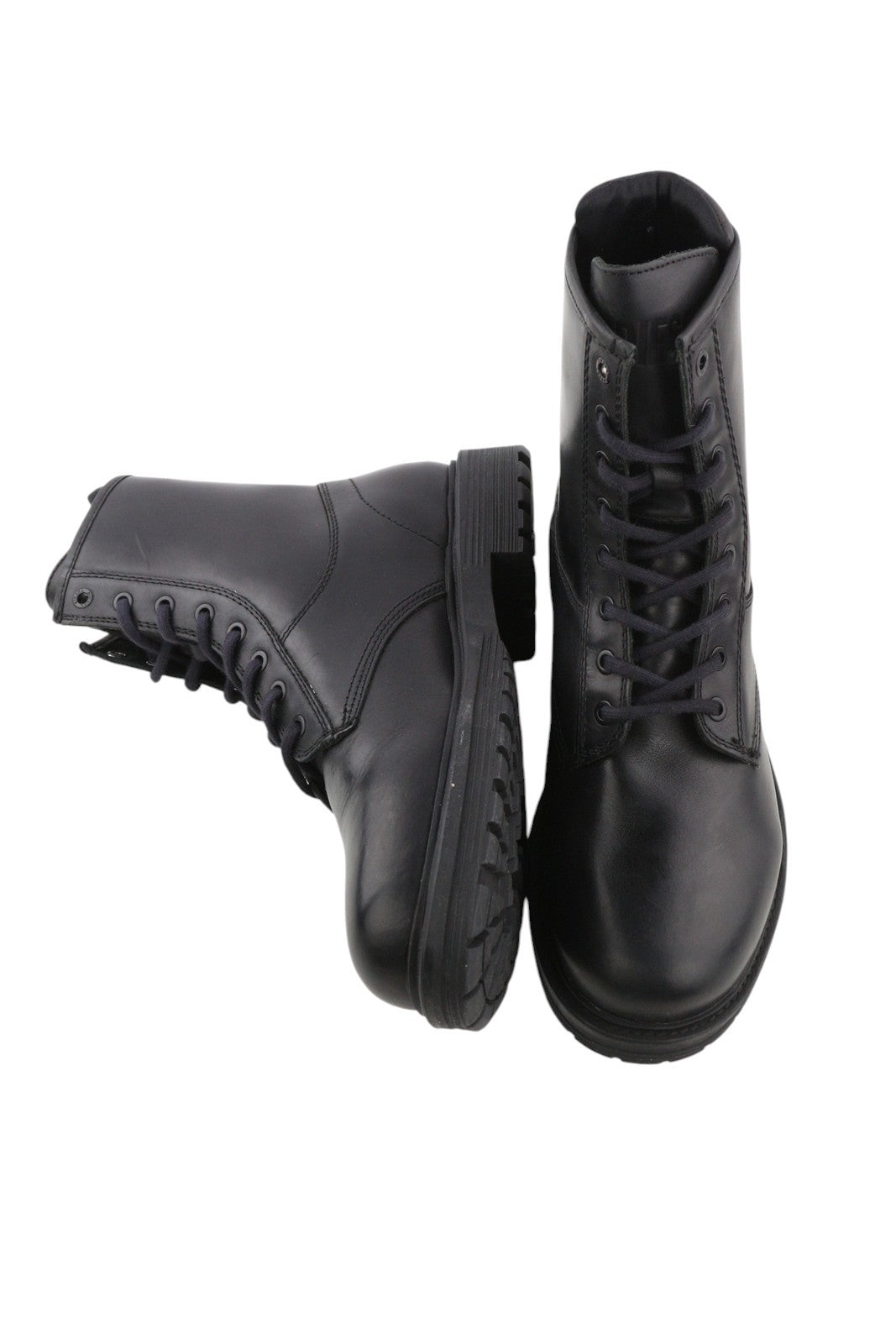 DIESEL D-Alabhama CB vyriški batai, juodi, odiniai, suvarstomi, kovinio tipo, EU43, RRP 295 € 