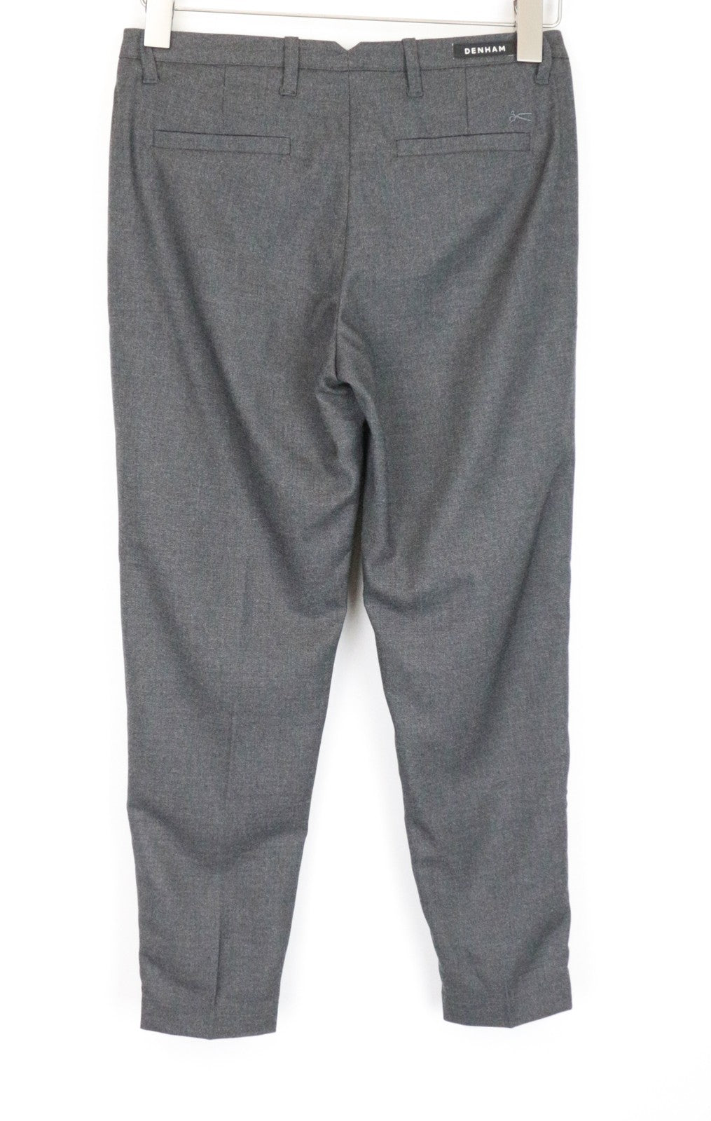 DENHAM Ocean moteriškos kelnės XS pilkos klostuotos priekyje klasikinės oficialios 