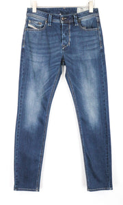 DIESEL Larkee-Beex 084BU vyriški džinsai W28/L32 Regular Taper Fit mėlynos medvilnės 