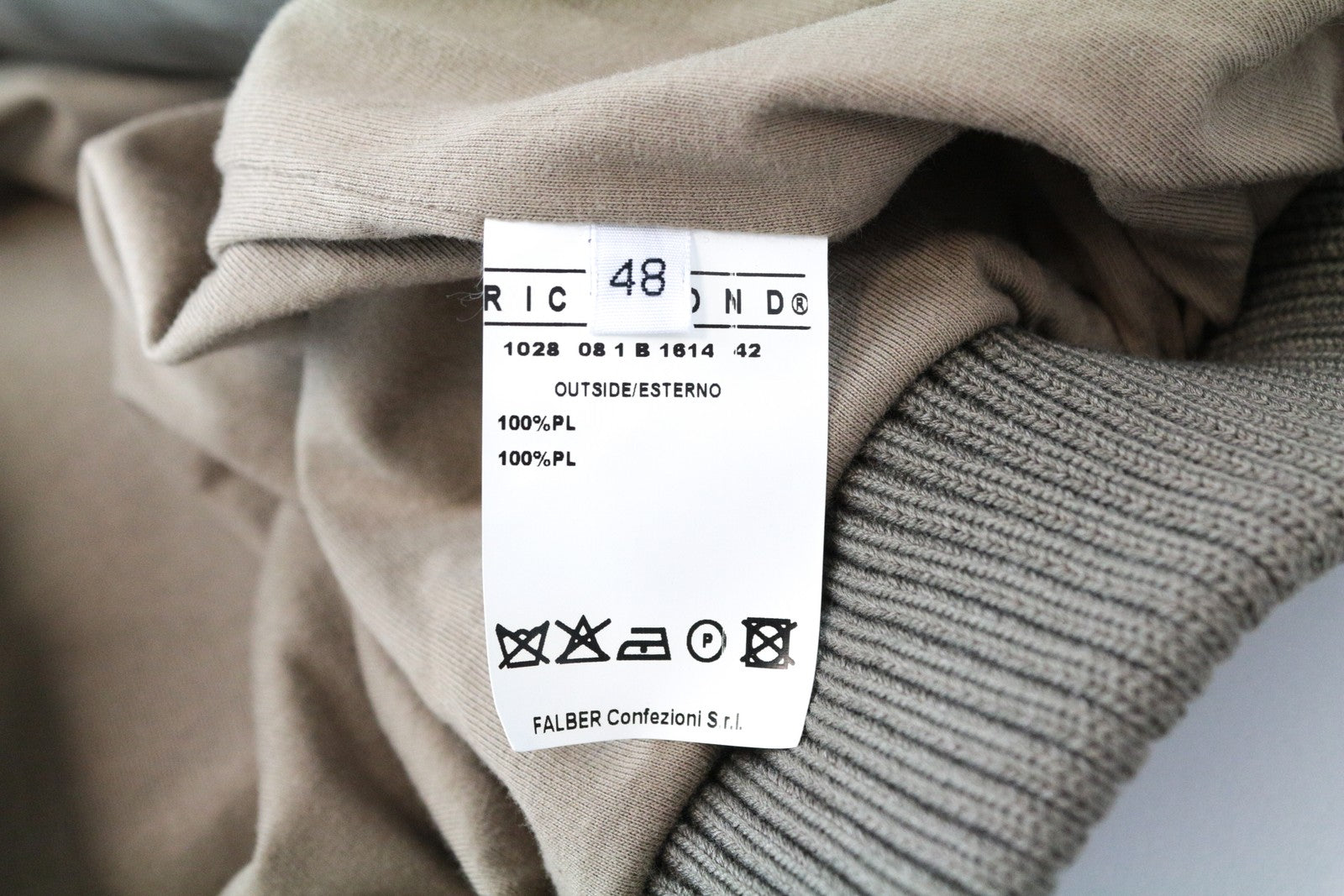 RICHMOND Men's Jacket 48 Brown Lined LS Lightweight Multi Pocket