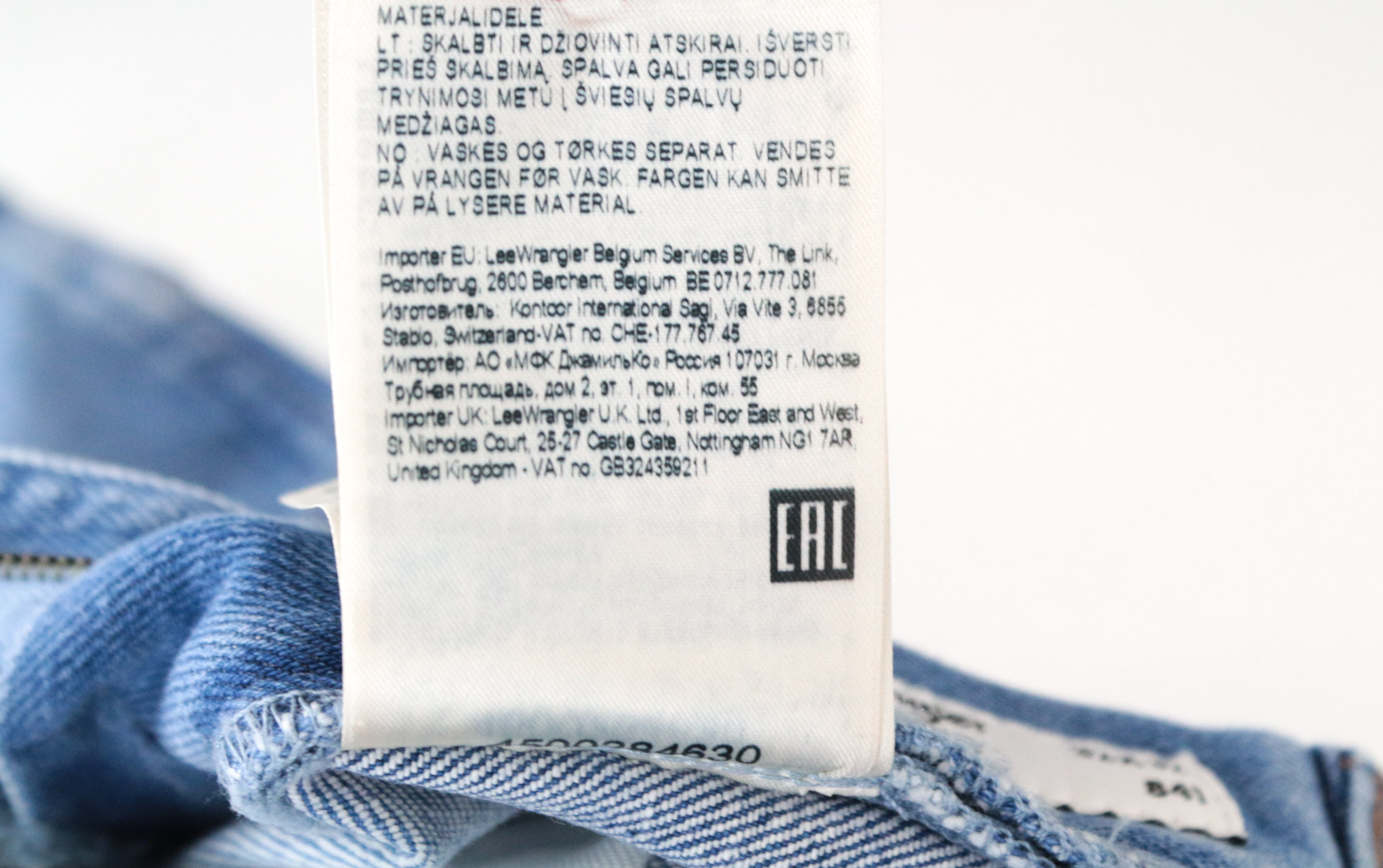 WRANGLER Redding Men's Jeans W32/L32 Straight Fit Light Blue Cotton Stretch